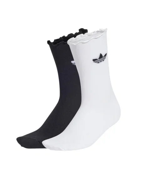 ADIDAS ORIGINALS Șosete Ruffle negru alb