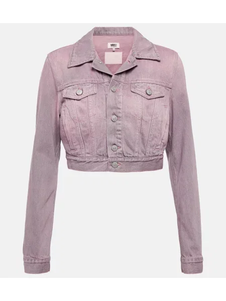 Geacă de blugi Mm6 Maison Margiela roz