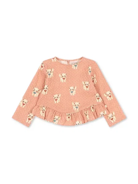 Konges Sløjd блузка із рюшами дитяча з ELIN BLOUSE GOTS