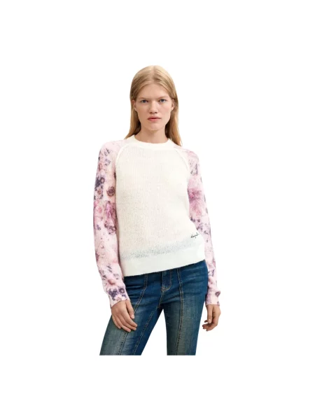 Sweter Desigual biały
