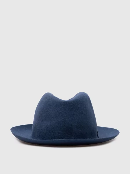 Капелюх з логотипом Borsalino синій