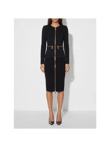 Spódnica midi Elisabetta Franchi czarna