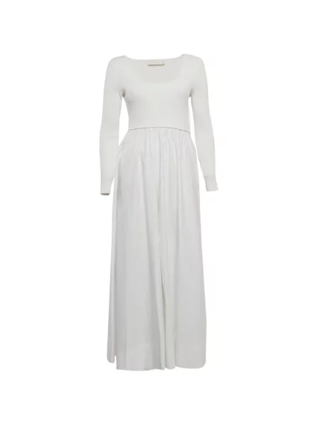 Rochie maxi Zimmermann tricotate alb