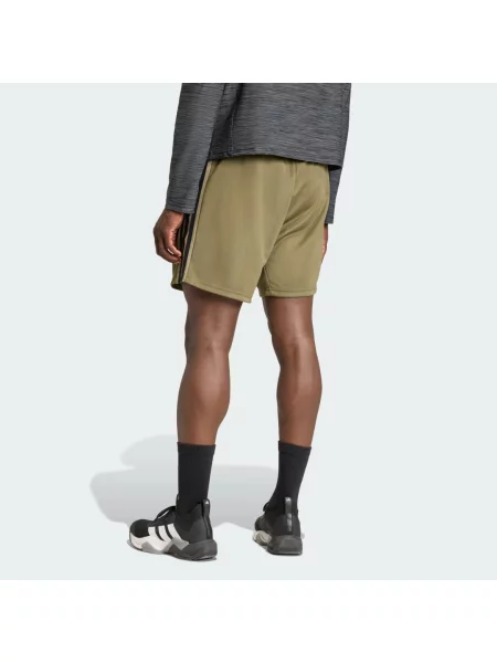 Pruhované pletené tělocvična kraťasy Adidas černé