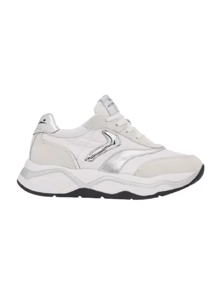 Sneakersy Voile Blanche skórzane białe