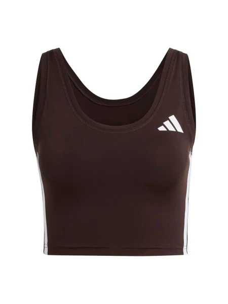 ADIDAS PERFORMANCE Sport top maro închis alb