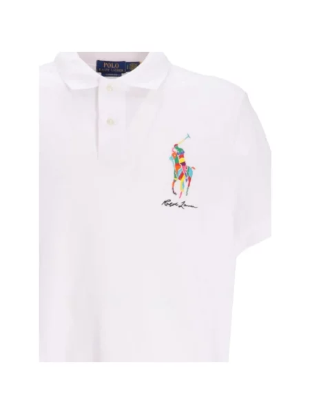 Koszulka polo o kroju classic fit z wyhaftowanym logo Polo Ralph Lauren białe