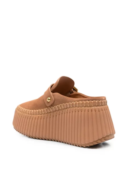 Papuci tip mules Chloé cu cataramă