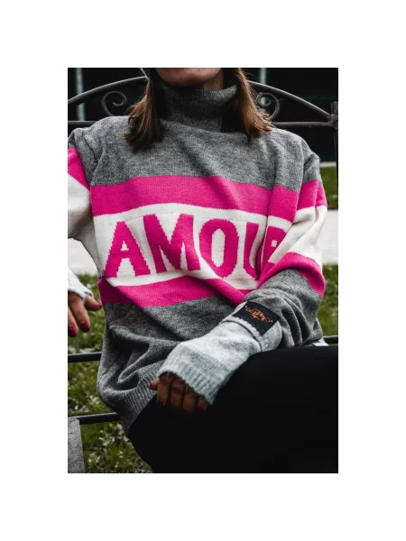 Sweter Ju & Pa Amour szary