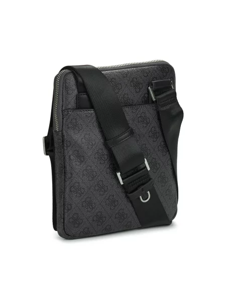 GUESS Torba preko ramena Vezzola bazalt siva srebro crna