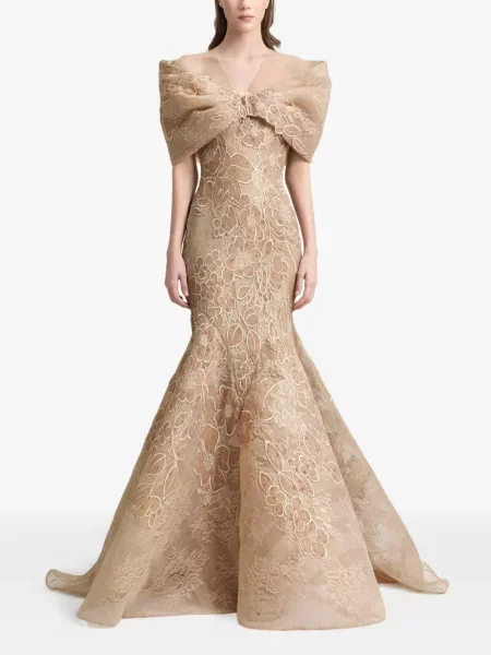 Rochie Gemy Maalouf cu broderie cu model floral