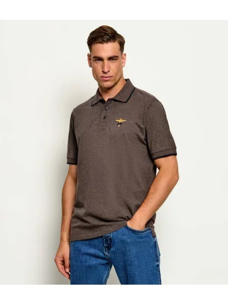 Tricou polo Aeronautica Militare maro