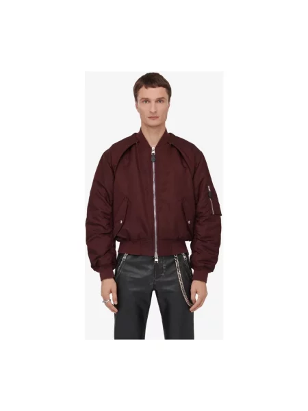 Kurtka bomber Alexander Mcqueen czerwony