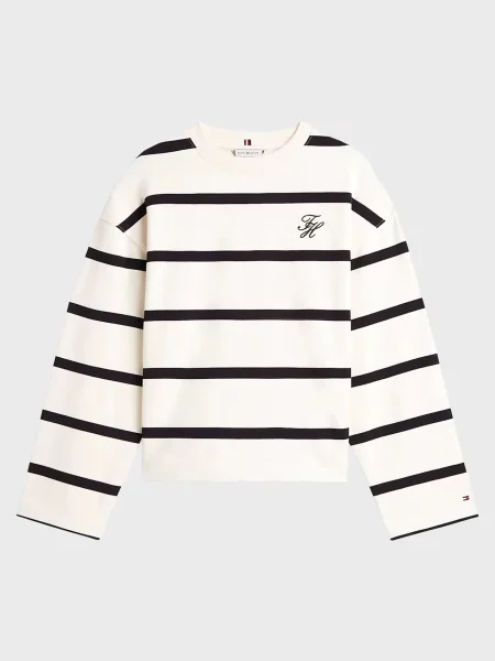 Лонгслив Tommy Hilfiger в полоску белый