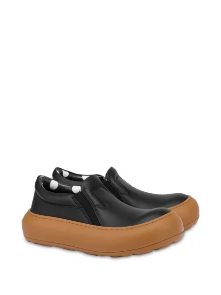 Sneakerși Moschino din piele negru