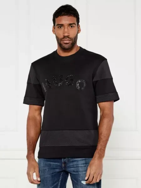 HUGO Tricou Dacavio negru