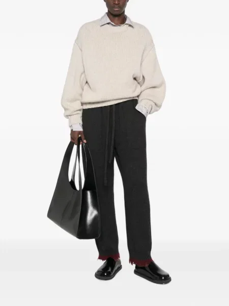 Pantaloni Uma Wang conici cu cordon gri