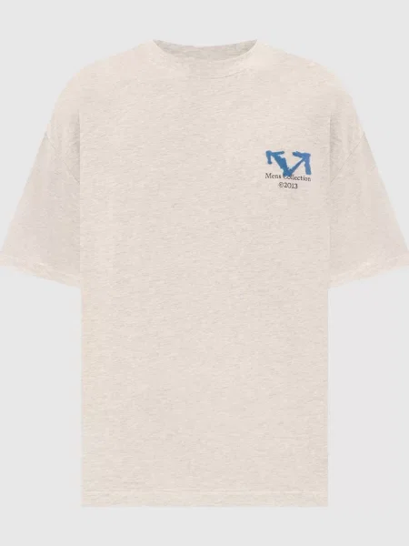 Меланжева футболка Half Arrow Off-white сіра