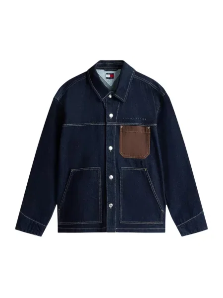 Kurtka jeansowa Tommy Jeans niebieska