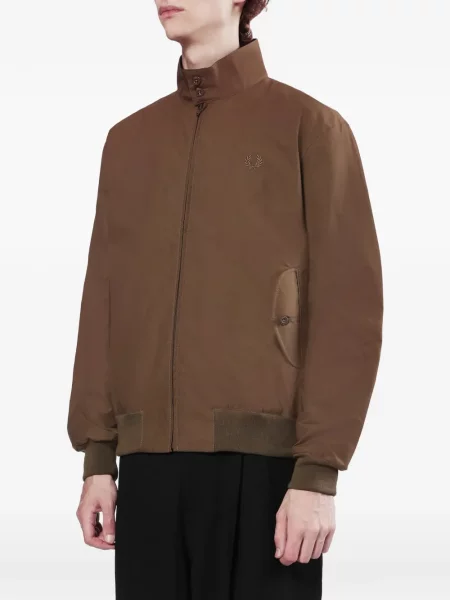 Geacă Fred Perry cu broderie maro