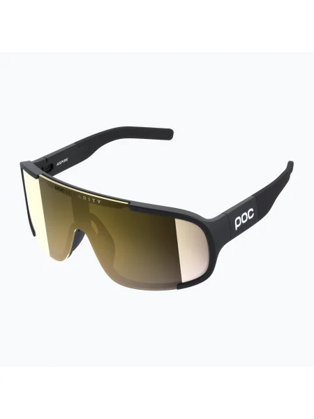 Olcsóbban. POC Aspire uranium black/clarity road/partly sunny gold napszemüveg. Méret: OS fekete