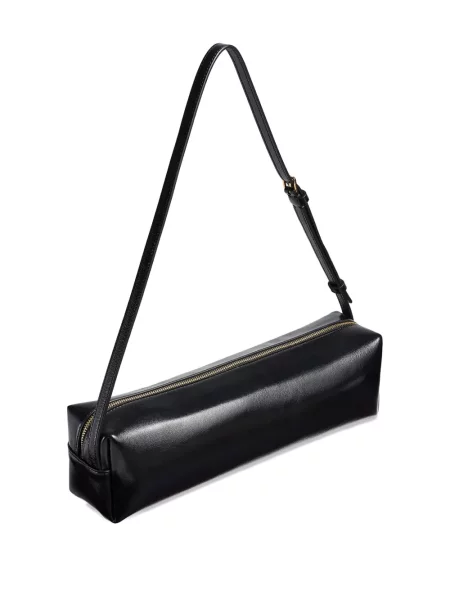 Geanta de piele Khaite din piele negru