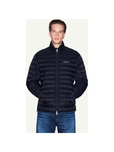 Kurtka damska Armani Exchange Essential Puffer granatowy S niebieska