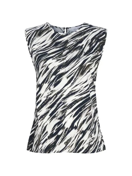 Top Proenza Schouler White Label din țesătură twill alb