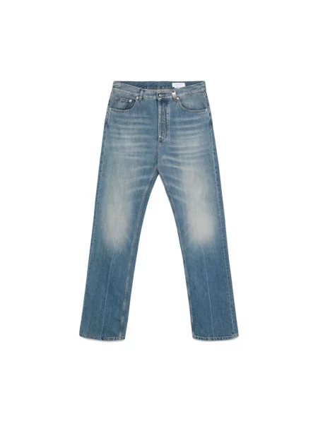 Jeansy Alexander Mcqueen klasyczne z logo niebieskie