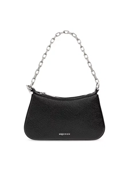 Torebka Alexander Mcqueen skórzana czarna