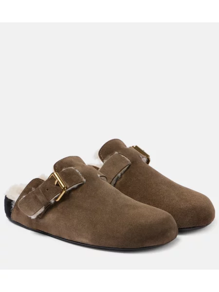 Cokle Isabel Marant iz semiša rjava