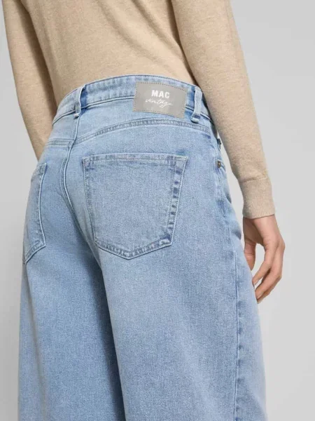 Jeansy o kroju loose fit z mieszanki bawełny Model Nevada' Mac