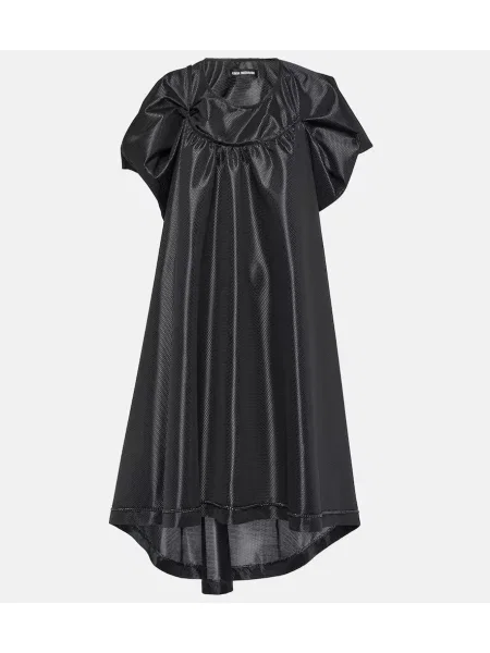 Sukienka midi Junya Watanabe drapowana do kolan garniturowa czarna