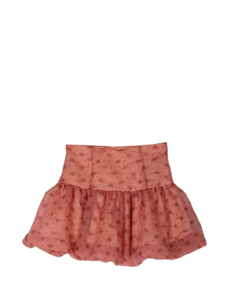 Scurt fustă Ganni din organza roz