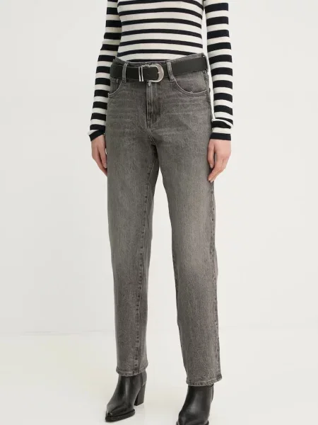 Traperice G-Star Raw za žene visoki struk siva