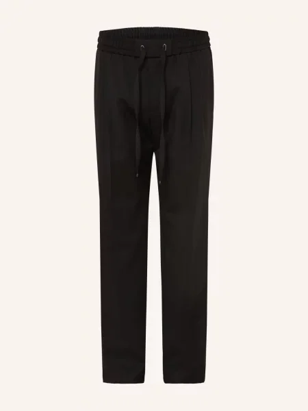 Dolce & Gabbana Kalhoty Z Teplákoviny Střih Slim Fit černá