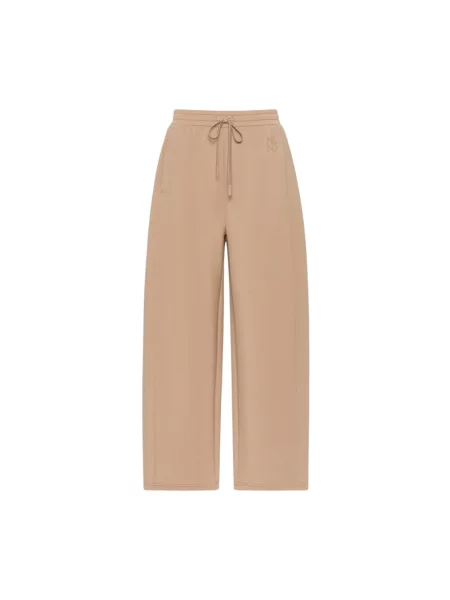 Spodnie Weekend Max Mara brązowe