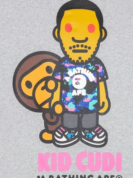 Bluza z kapturem dziecięca A Bathing Ape® szara