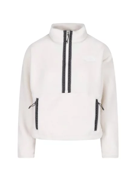 Pulover The North Face din fleece alb