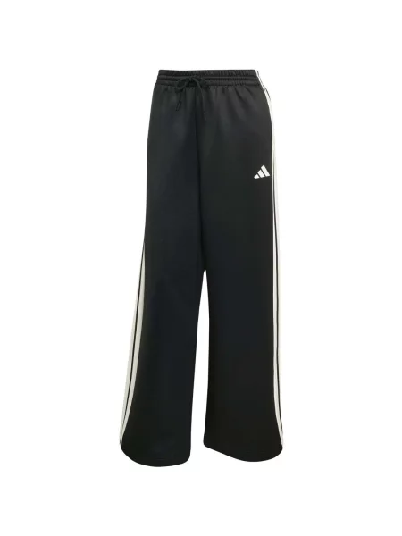 Prugaste trčanje hlače Adidas crna