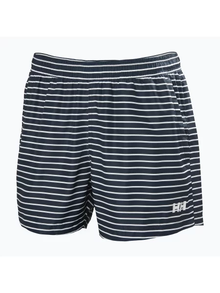 Pantaloni scurți de navigație pentru bărbați Helly Hansen Newport Trunk navy stripe aop albastru închis