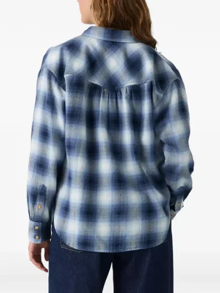Decupat geacă cămașă Levi's® în carouri de flanelă roșu