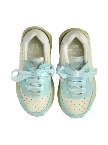 Sneakersy dziecięce Pèpè niebieskie