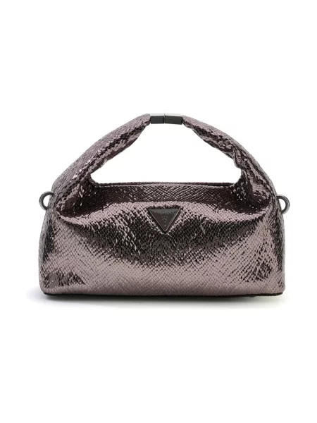 Guess Torebka Jewels Mini Srebrny brązowa