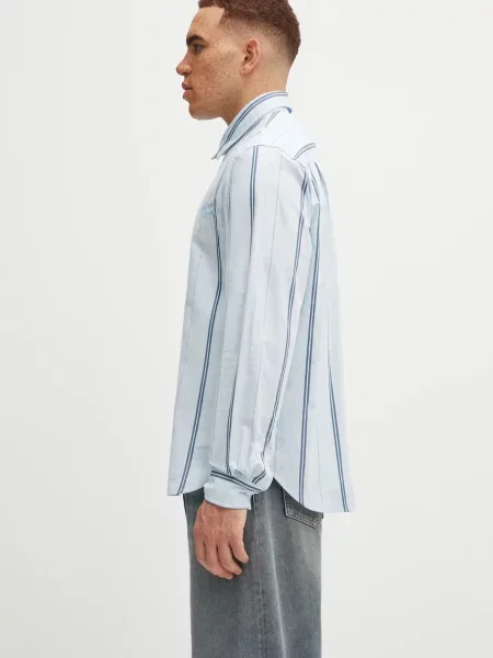 Maison Kitsuné koszula Relaxed regular z kołnierzykiem klasycznym niebieski