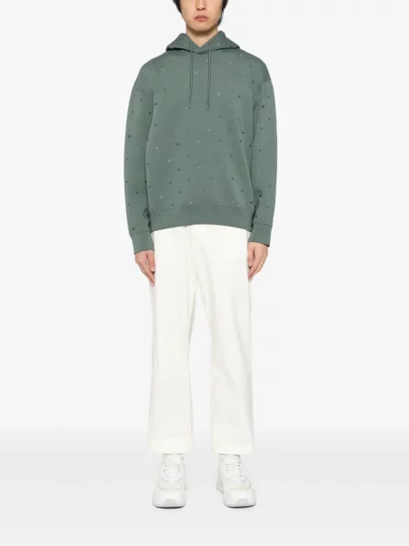 Hoodie Emporio Armani με κέντημα πράσινο
