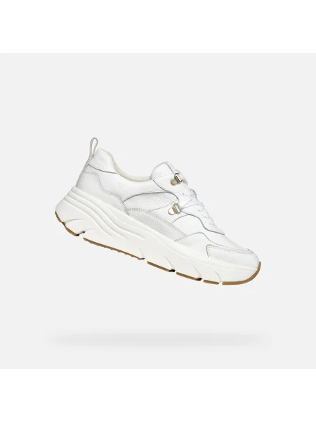 White sneakers Geox Iamantha alb