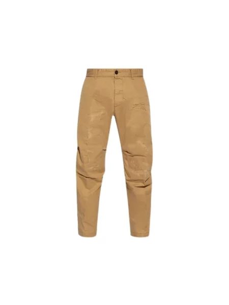 Spodnie Dsquared2 beżowe