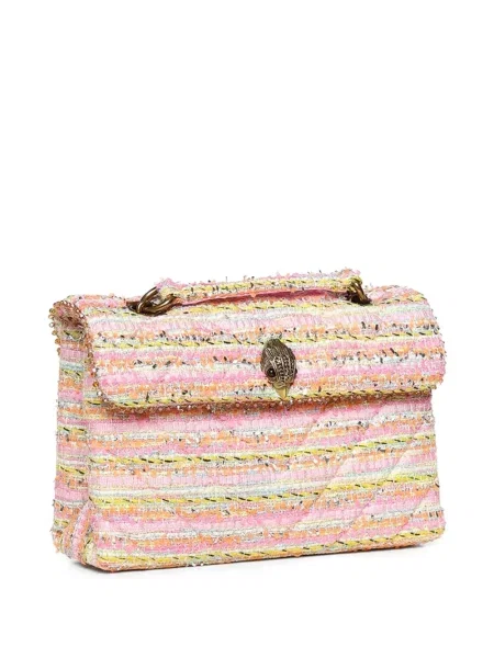 Τσάντα Kurt Geiger London tweed ροζ