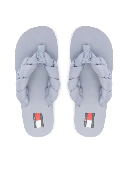 Japonki Tommy Hilfiger Braided Thong soaring skies niebieskie